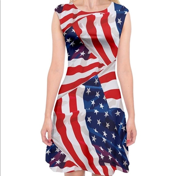 Dresses & Skirts - Patriotic Midi Dress. New with no tag